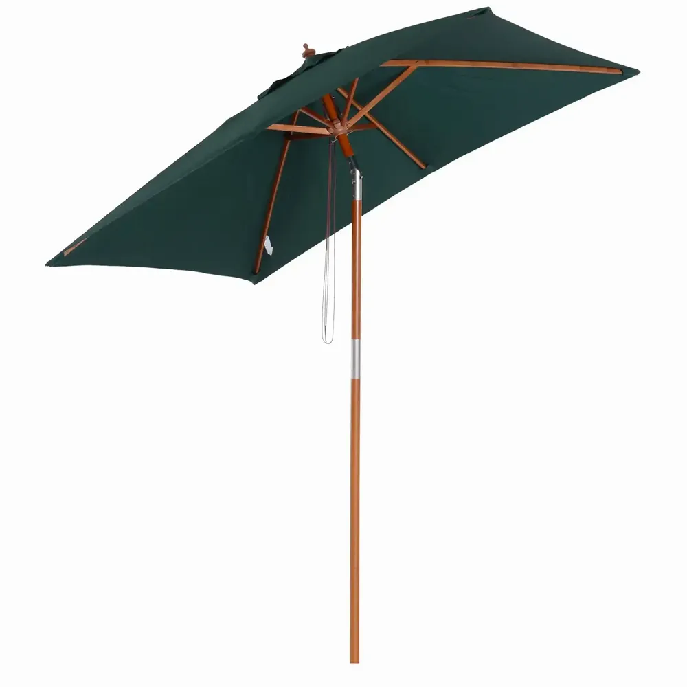 Parasols - Parasol rectangulaire inclinable dim. 2L x 1,5l x 2,3H m - AOSOM BUSINESS