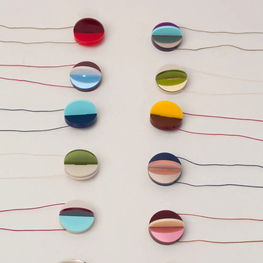 Jewelry - Dexel Necklace / Constructivist-Inspired pendant with sculptural lines - PAMELA COROMOTO