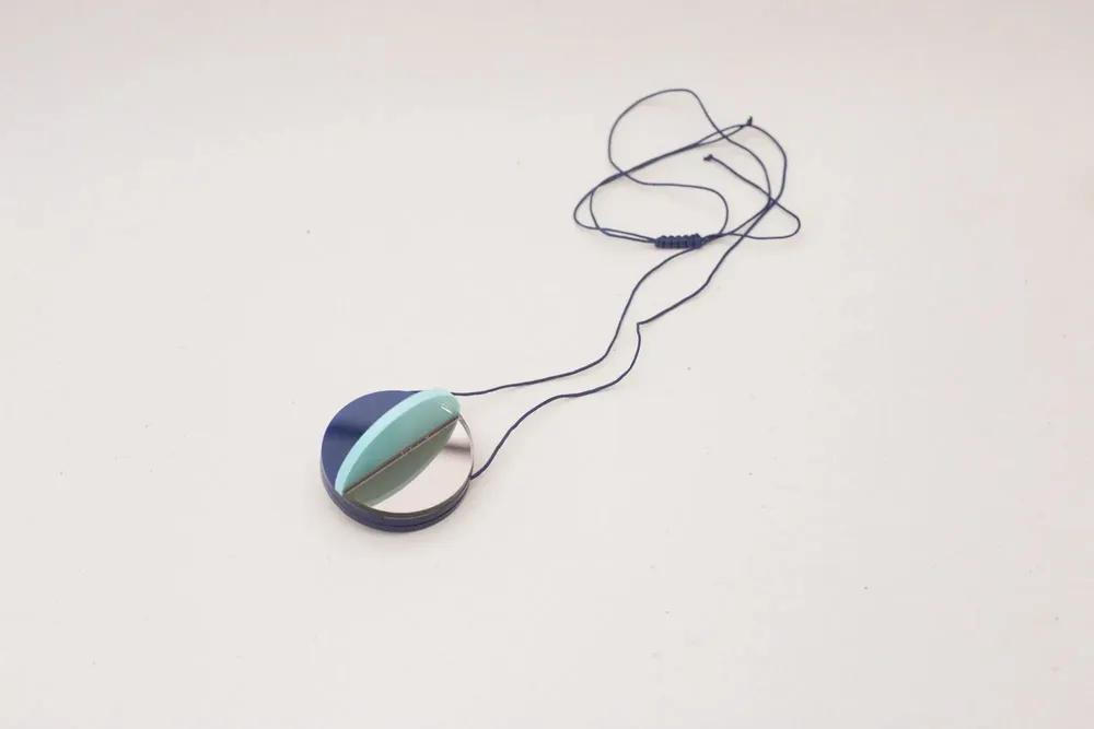 Jewelry - Dexel Necklace / Constructivist-Inspired pendant with sculptural lines - PAMELA COROMOTO