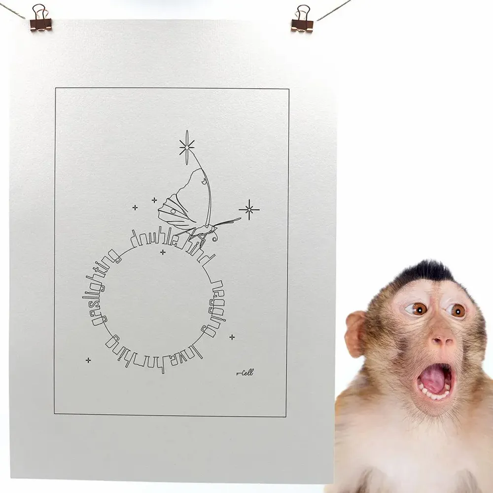 Decorative objects - A3 size drawing FineArt Inkjet paper - COSETTE ET LES LYS