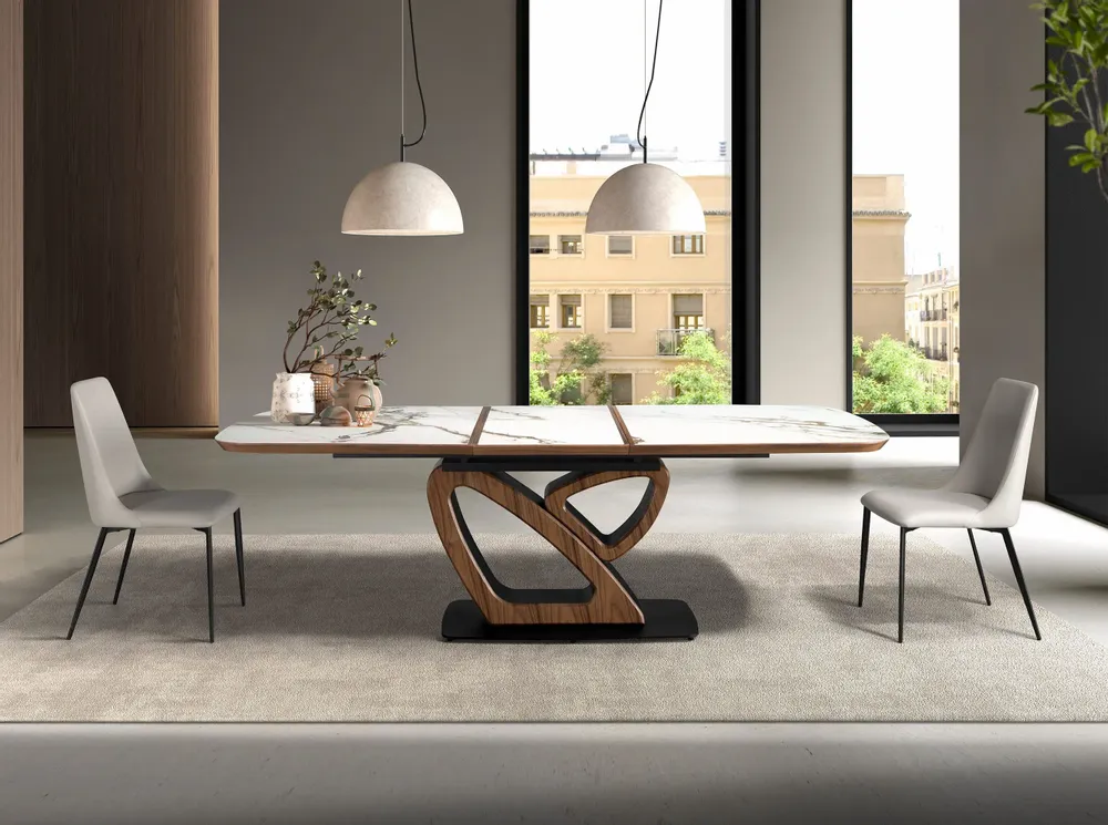 Chairs - Light grey leatherette chair - ANGEL CERDÁ