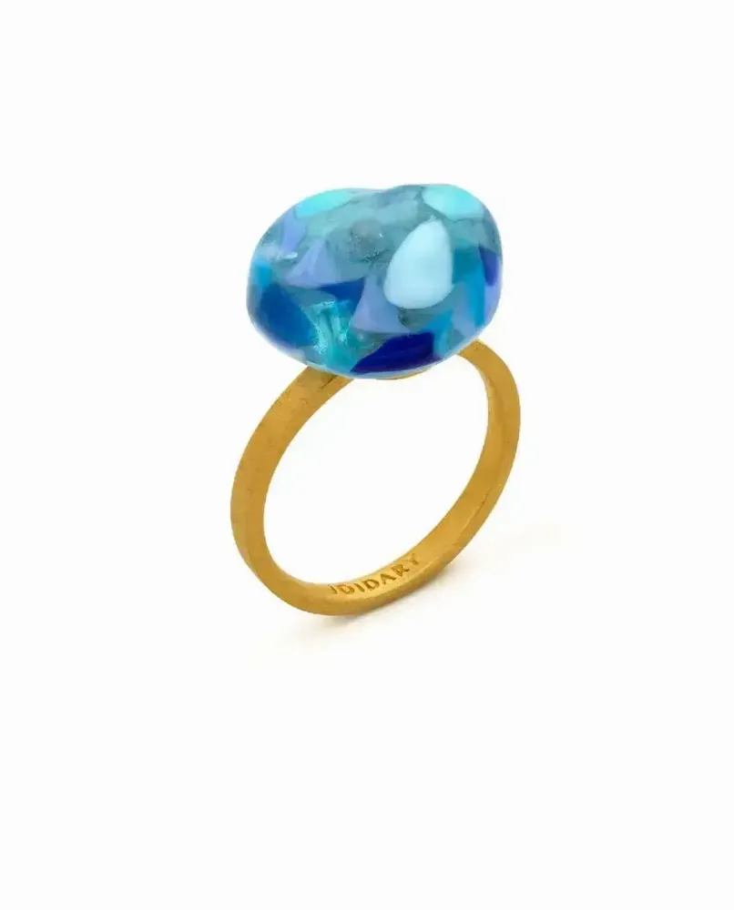 Jewelry - GOLDEN RING GAUDÍ JEWELRY BLUE - JOIDART