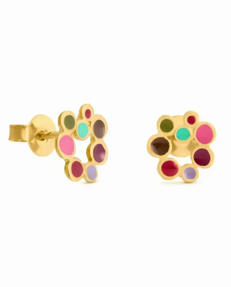 Jewelry - SMALL GOLDEN EARRINGS CANDY COLOURS - JOIDART
