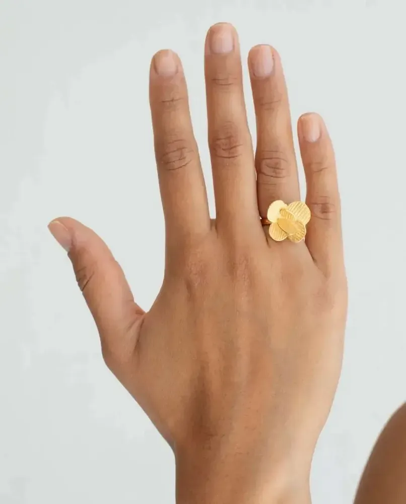 Bijoux - BAGUE DORÉE PAMPALONIA - JOIDART