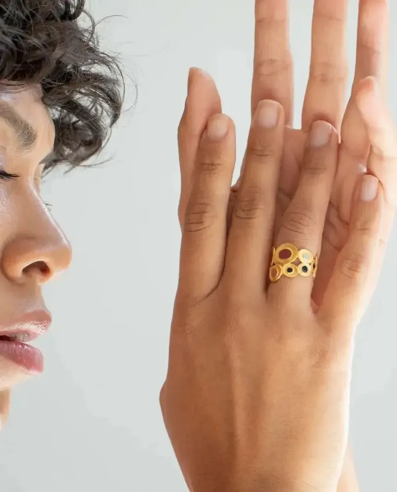 Jewelry - GOLDEN RING FAVORITA COLORS - JOIDART