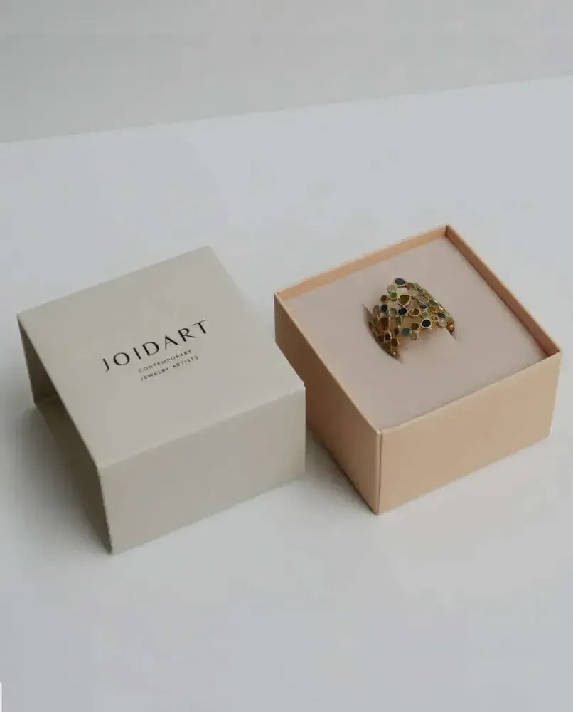 Jewelry - GOLDEN RING CANDY COLOURS - JOIDART