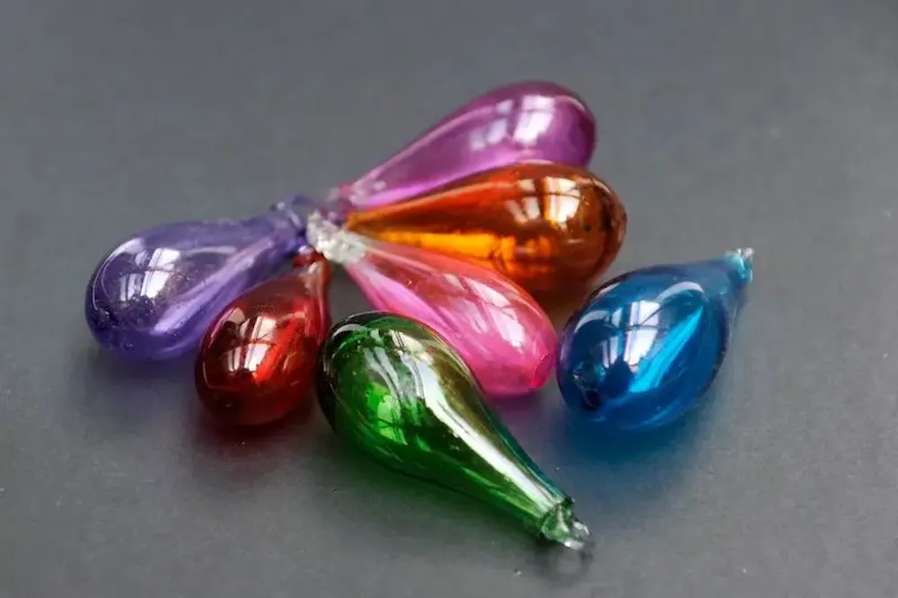 Autres décorations de Noël - Goutte de verre recyclé - LA MAISON DAR DAR
