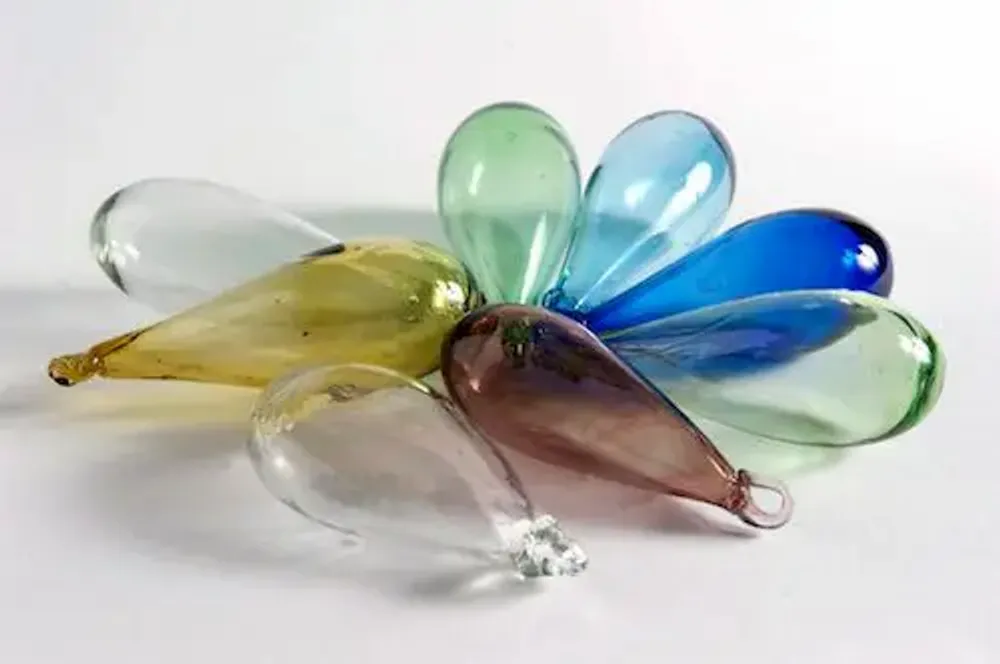 Autres décorations de Noël - Goutte de verre recyclé - LA MAISON DAR DAR