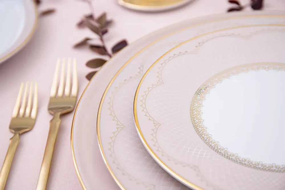 Couverts & ustensiles de cuisine - Grace assiettes en porcelaine - PORCEL