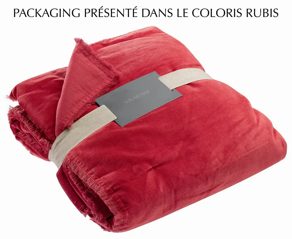 Throw blankets - Plain Fara Throw Ombre 135 X 200 - MAISON VIVARAISE - SDE VIVARAISE WINKLER