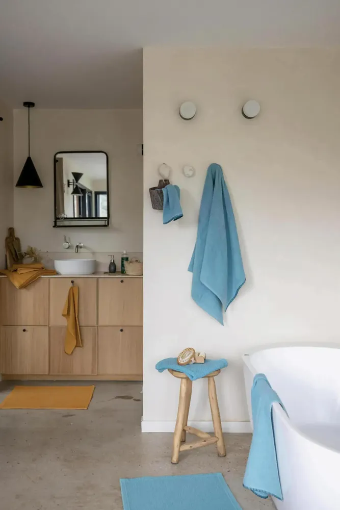 Bath towels - Guest Towel Bora Quartz 30 X 50 - MAISON VIVARAISE - SDE VIVARAISE WINKLER