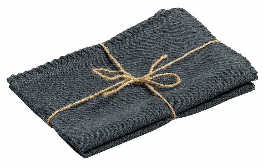 Napkins - Set of 2 recycled table napkins Delia Ombre 41 X 41 - MAISON VIVARAISE - SDE VIVARAISE WINKLER