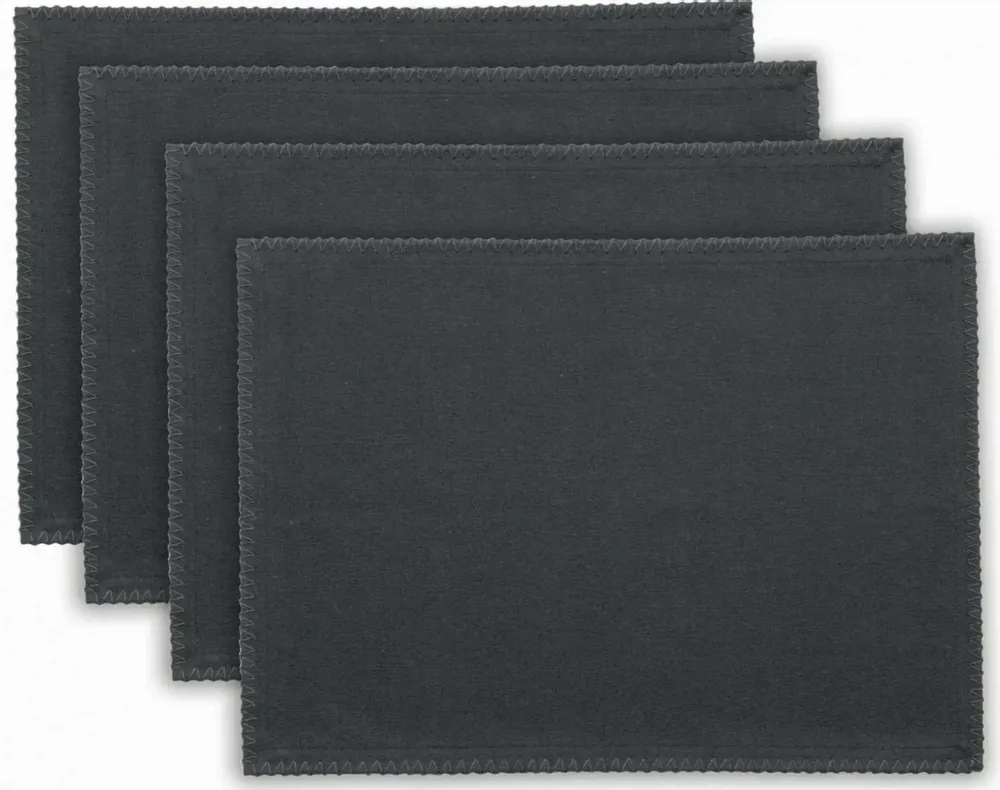 Nappes - Lot de 4 sets de table recycles Delia Ombre 33 x 45 - MAISON VIVARAISE - SDE VIVARAISE WINKLER