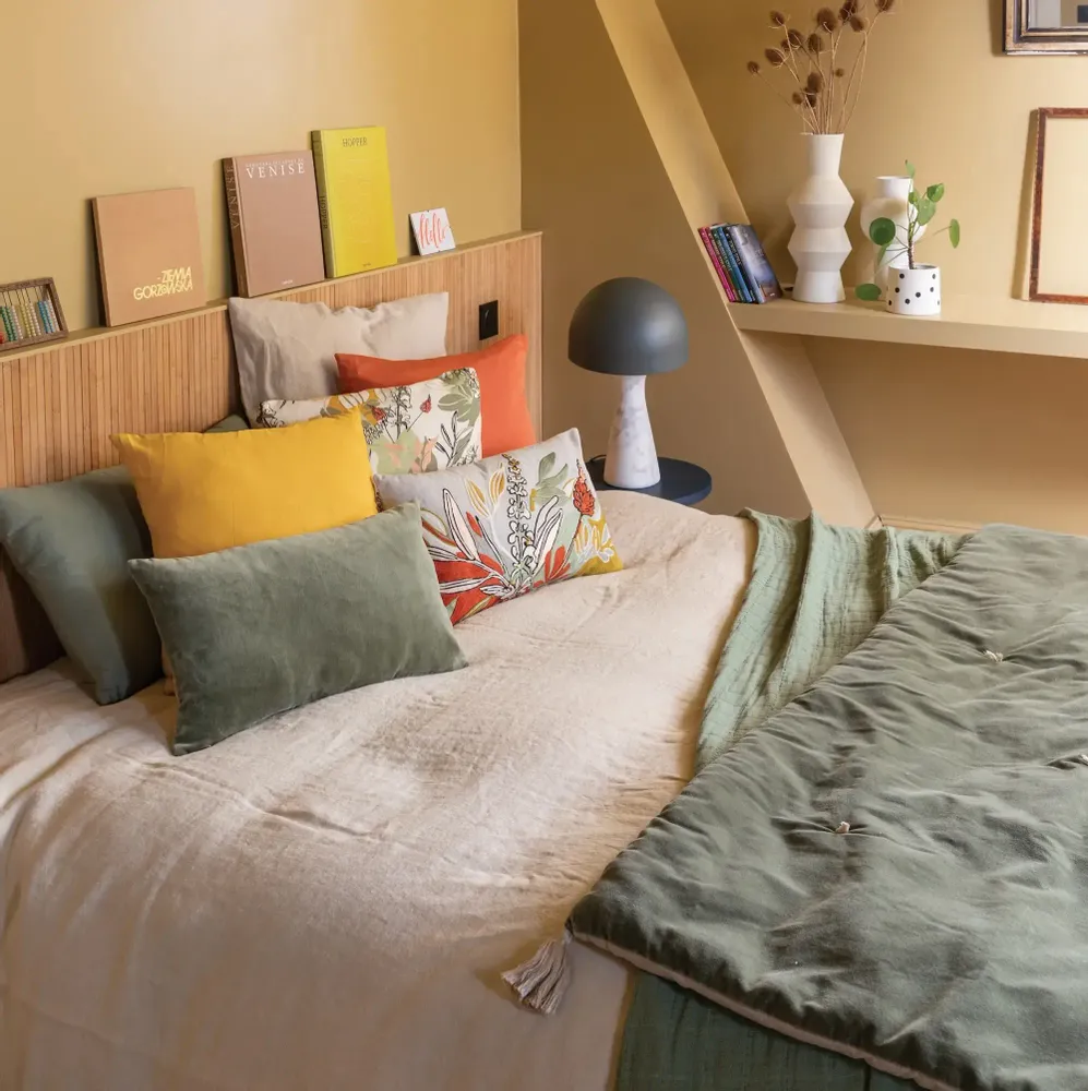 Cushions - Plain Cushion Elise Verveine 40 X 65 - MAISON VIVARAISE - SDE VIVARAISE WINKLER