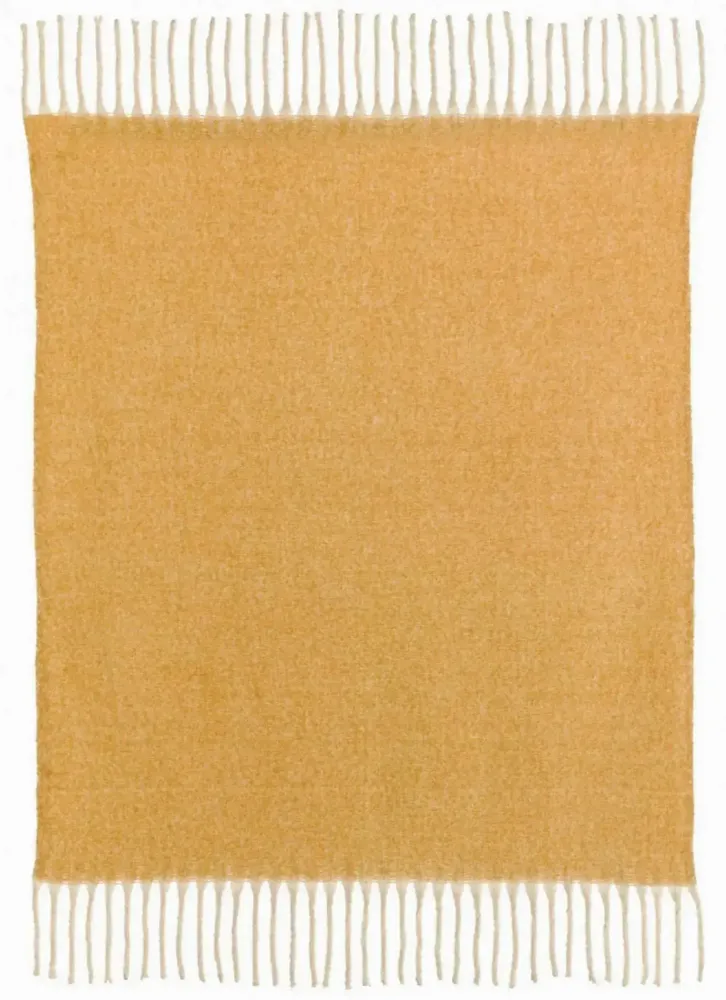 Throw blankets - Isabel Recycled Plain Throw Mirabelle 130 X 160 - MAISON VIVARAISE - SDE VIVARAISE WINKLER