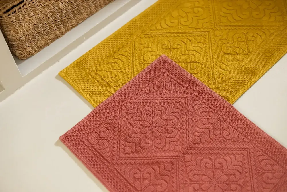 Other bath linens - Enzo Bath Mat Sienne 54 X 64 - MAISON VIVARAISE - SDE VIVARAISE WINKLER