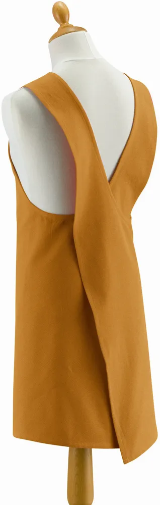Aprons - Recycled Kitchen Apron Gen Ambre 120 X 85 - MAISON VIVARAISE - SDE VIVARAISE WINKLER