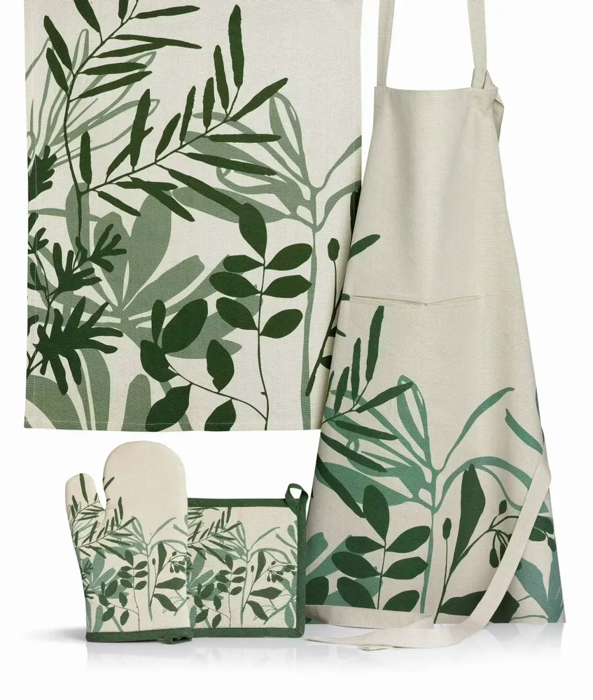Kitchen linens - Set of Kitchen Glove/Pot Holder Majda Multico 18 X 28 - MAISON VIVARAISE - SDE VIVARAISE WINKLER