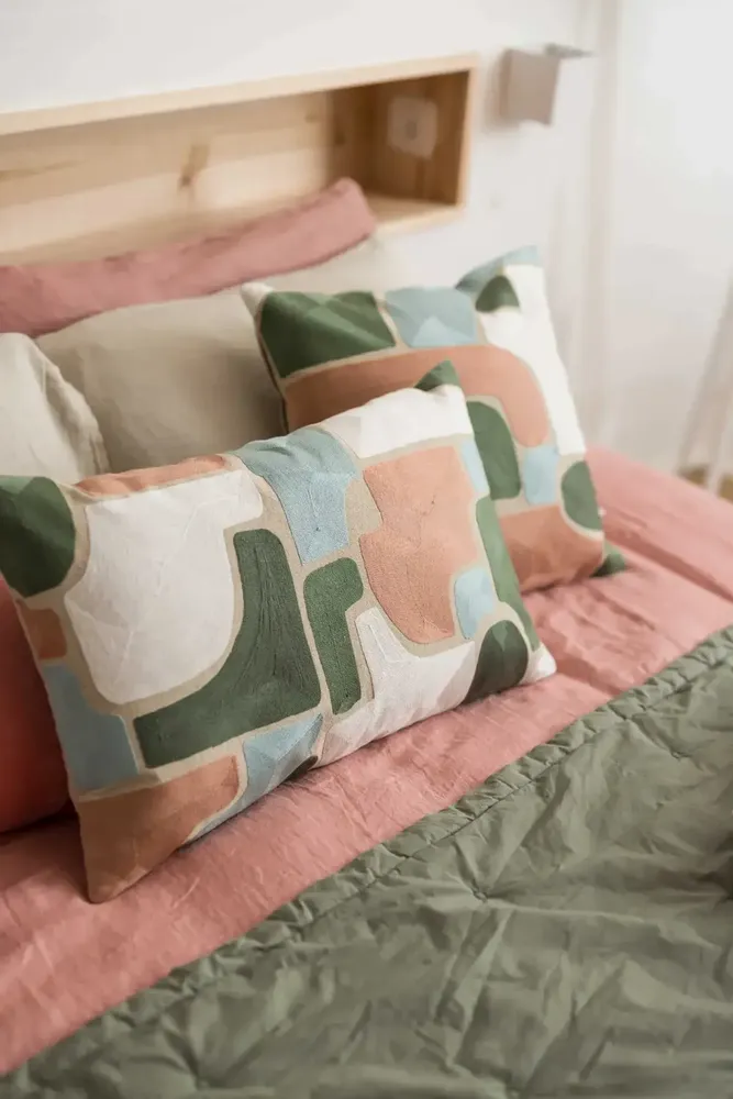Bed linens - Tika Throw Thym 180 X 260 - MAISON VIVARAISE - SDE VIVARAISE WINKLER