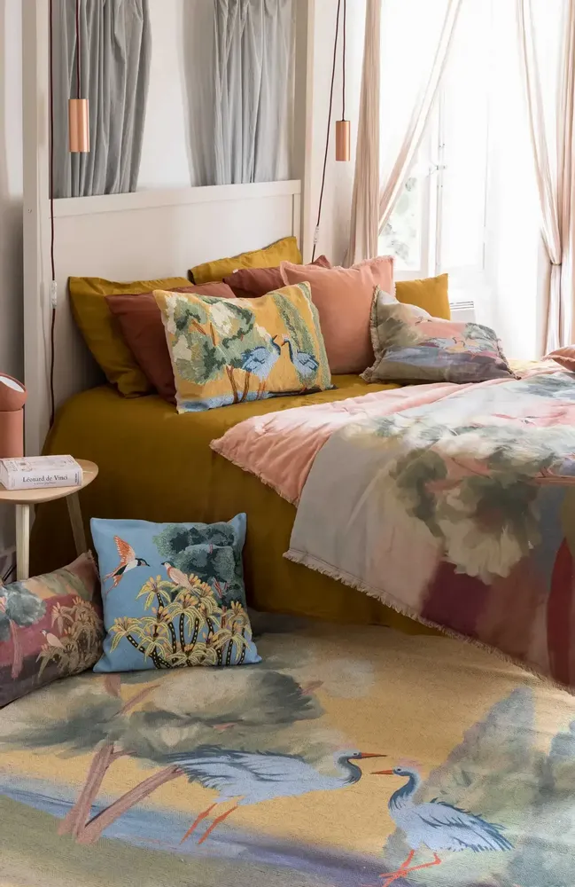 Throw blankets - Zeff Lola voile throw Multico 135 X 200 - MAISON VIVARAISE - SDE VIVARAISE WINKLER