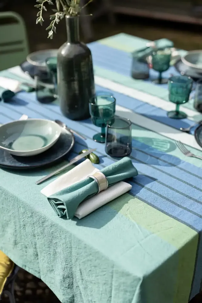Napkins - Yuna Recycled Table Napkin Ivoire 50 X 50 - MAISON VIVARAISE - SDE VIVARAISE WINKLER