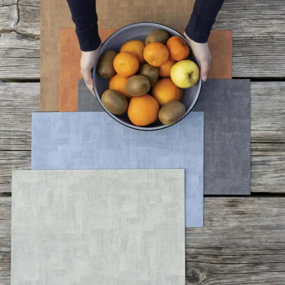 Table cloths - Aran Placemat Set Lichen 33 X 45 - MAISON VIVARAISE - SDE VIVARAISE WINKLER