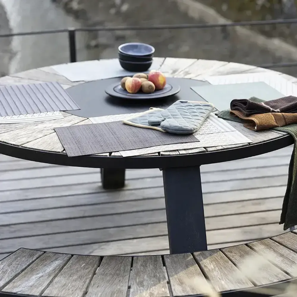 Table cloths - Canna Placemat Set Matcha 33 X 45 - MAISON VIVARAISE - SDE VIVARAISE WINKLER