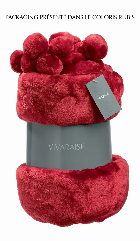 Throw blankets - Tender Throw Blanket Perle 150 X 200 - MAISON VIVARAISE - SDE VIVARAISE WINKLER