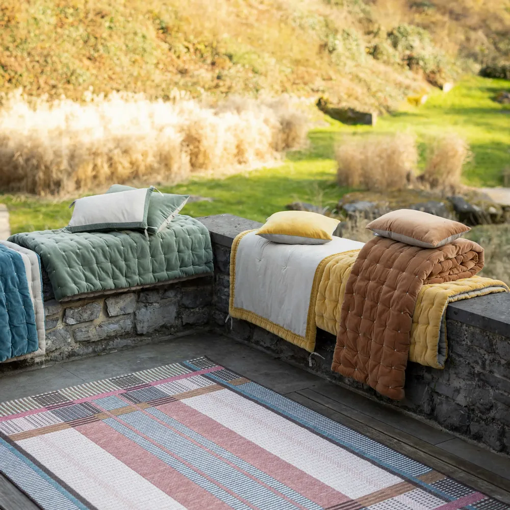 Cushions - Plain Cushion Elise Maïs 45 X 45 - MAISON VIVARAISE - SDE VIVARAISE WINKLER