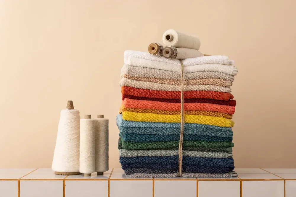 Serviettes de bain - Serviette de toilette Bora Perle 50 x 100 - MAISON VIVARAISE - SDE VIVARAISE WINKLER
