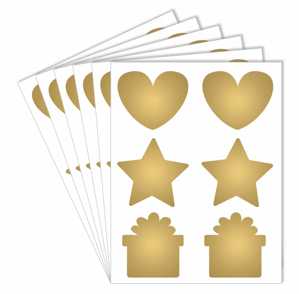 Children's arts and crafts - Golden scratch stickers - LOOLIPO
