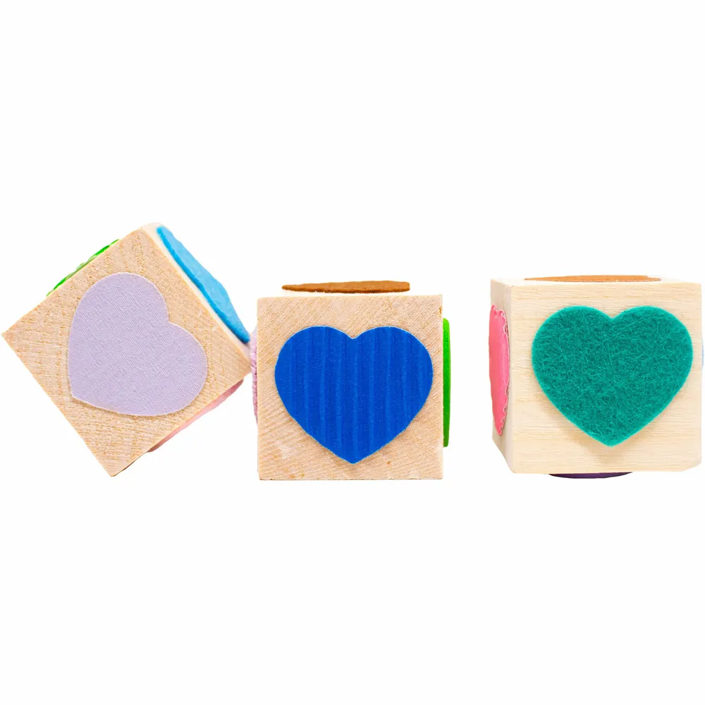 Children's arts and crafts - Textured sensory stickers - Hearts - LOOLIPO