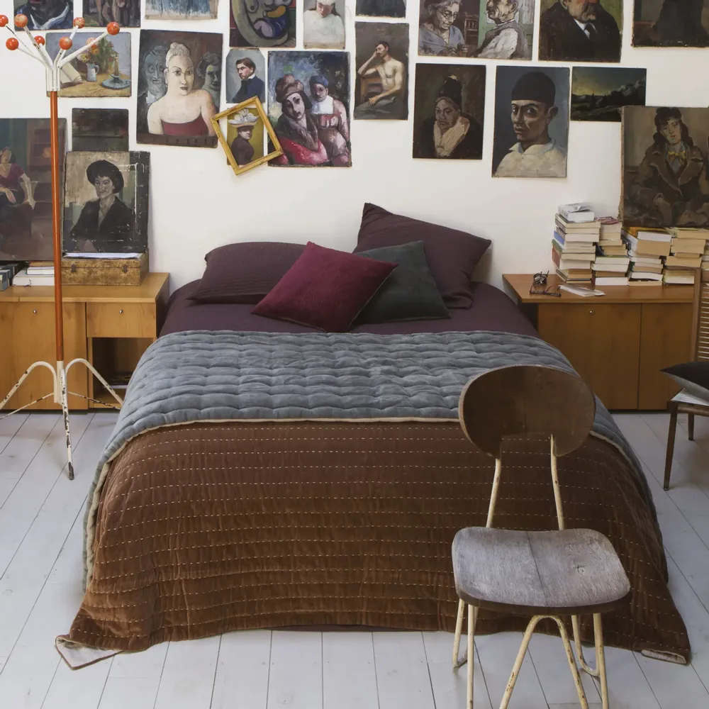 Linge de lit - Edredon Uni Elise Tonnerre 160 X 160 - MAISON VIVARAISE - SDE VIVARAISE WINKLER