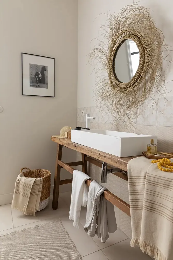 Other bath linens - Elly Bath Mat Neige 54 X 110 - MAISON VIVARAISE - SDE VIVARAISE WINKLER