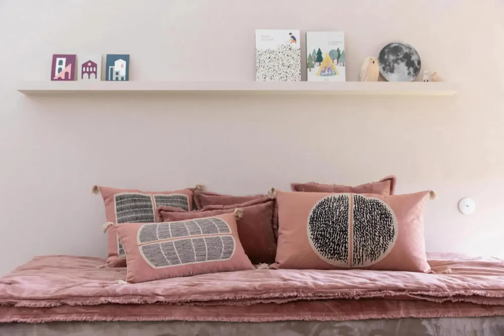 Coussins - Coussin uni Fara Bois de rose 30 x 50 - MAISON VIVARAISE - SDE VIVARAISE WINKLER