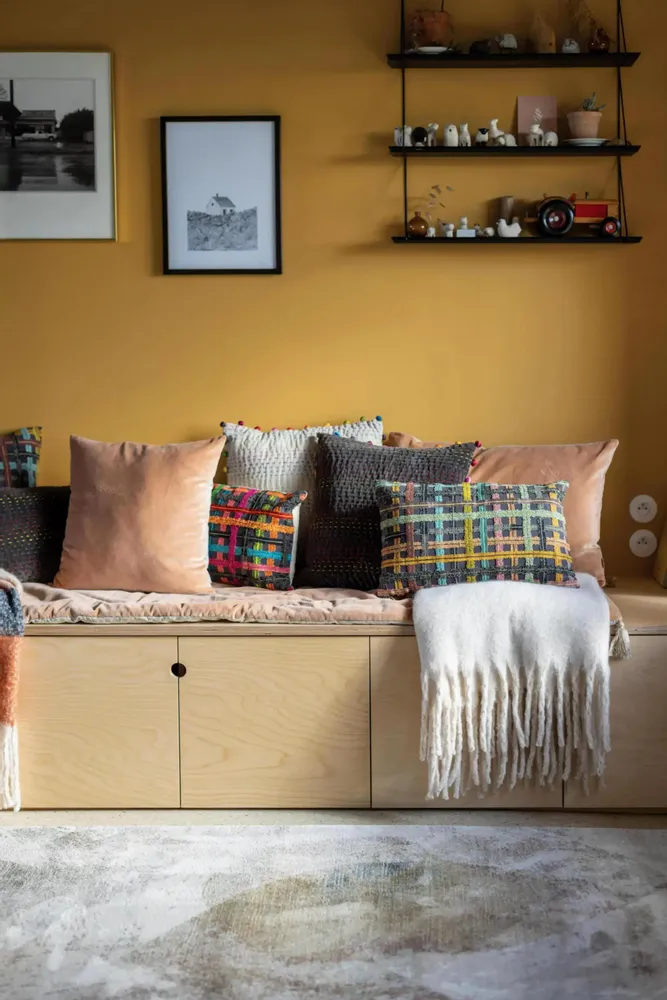 Coussins - Coussin brodé Soline Ambre 30 x 50 - MAISON VIVARAISE - SDE VIVARAISE WINKLER