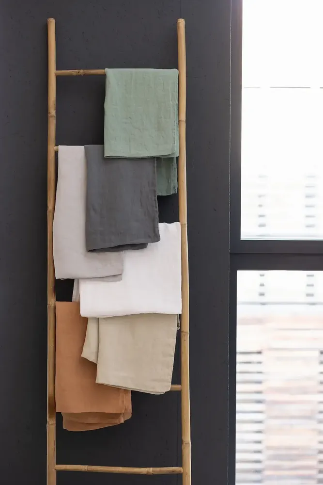 Linge de lit - Drap plat Kala Blanc 240 x 300 - MAISON VIVARAISE - SDE VIVARAISE WINKLER