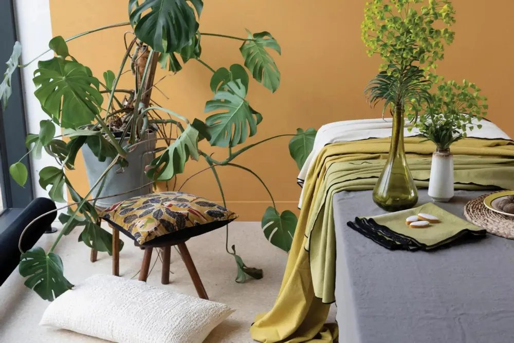 Table cloths - Recycled Tablecloth Grace Badiane 140 X 250 - MAISON VIVARAISE - SDE VIVARAISE WINKLER