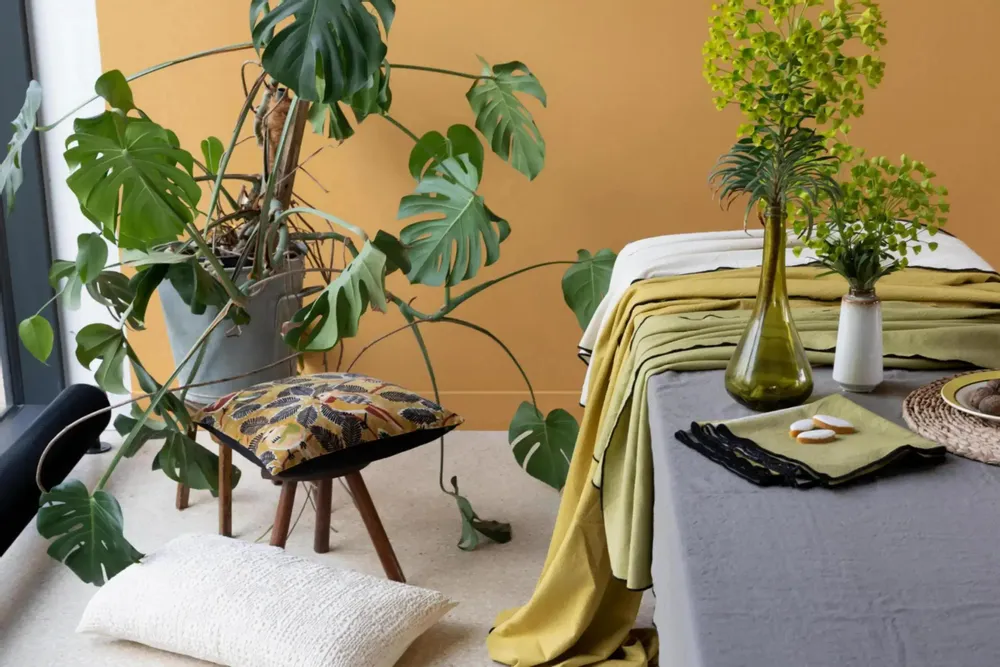 Nappes - Nappe recyclée Grace Ficelle 140 x 140 - MAISON VIVARAISE - SDE VIVARAISE WINKLER