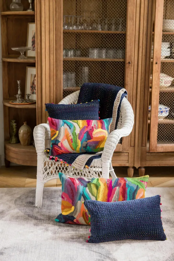 Plaids - Plaid Gastounet Cobalt 140 x 200 - MAISON VIVARAISE - SDE VIVARAISE WINKLER