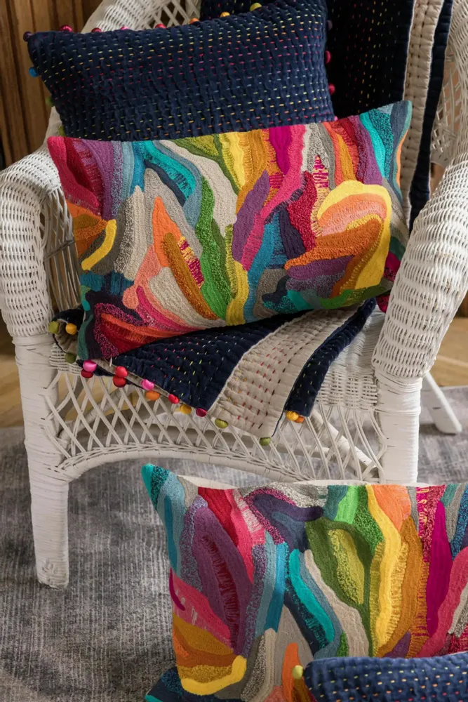 Plaids - Plaid Gastounet Cobalt 140 x 200 - MAISON VIVARAISE - SDE VIVARAISE WINKLER