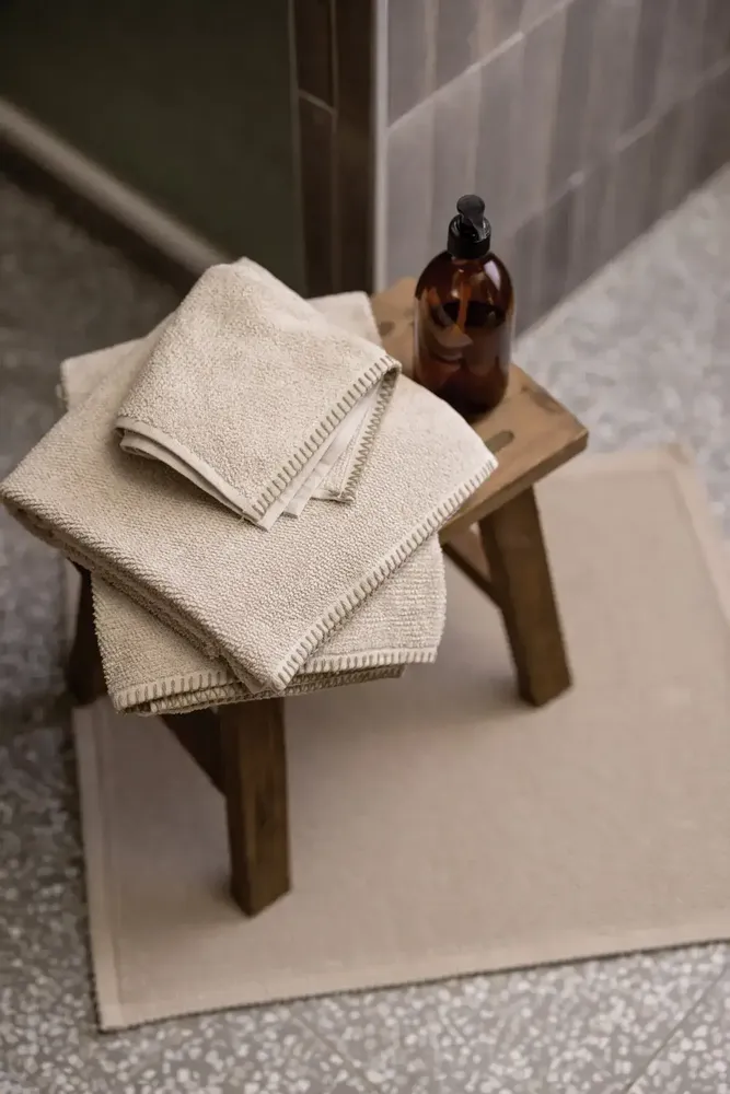 Bath towels - Bora Bath Towel Galet 70 X 130 - MAISON VIVARAISE - SDE VIVARAISE WINKLER