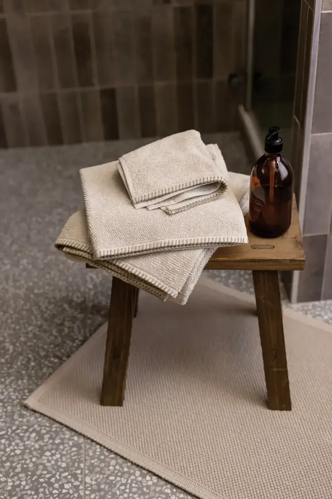 Bath towels - Bora Bath Towel Galet 70 X 130 - MAISON VIVARAISE - SDE VIVARAISE WINKLER