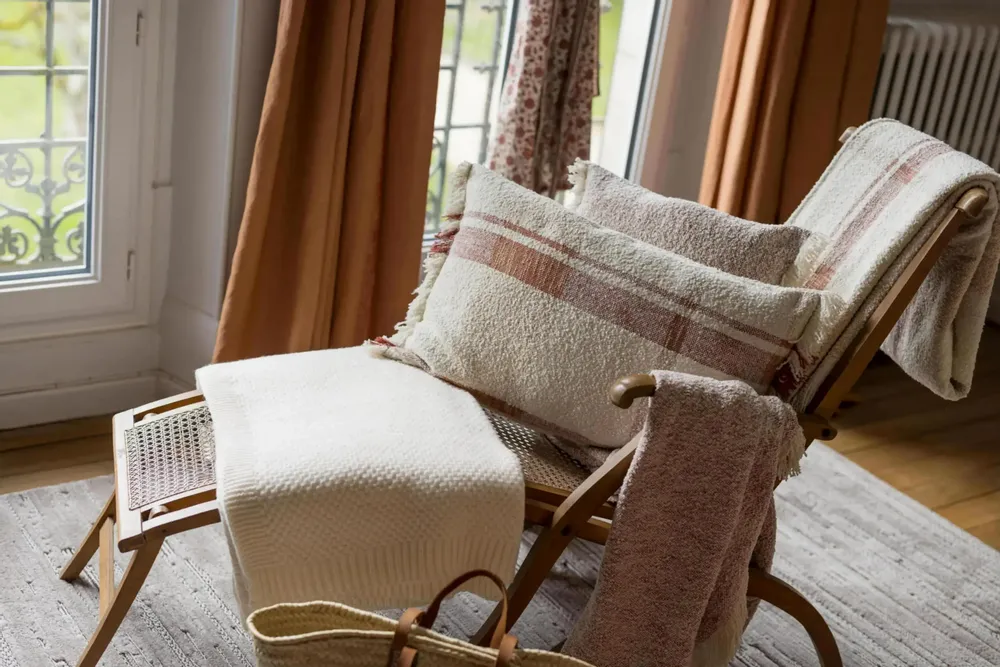 Cushions - Jane Tweed Cushion Sienne 45 X 45 - MAISON VIVARAISE - SDE VIVARAISE WINKLER