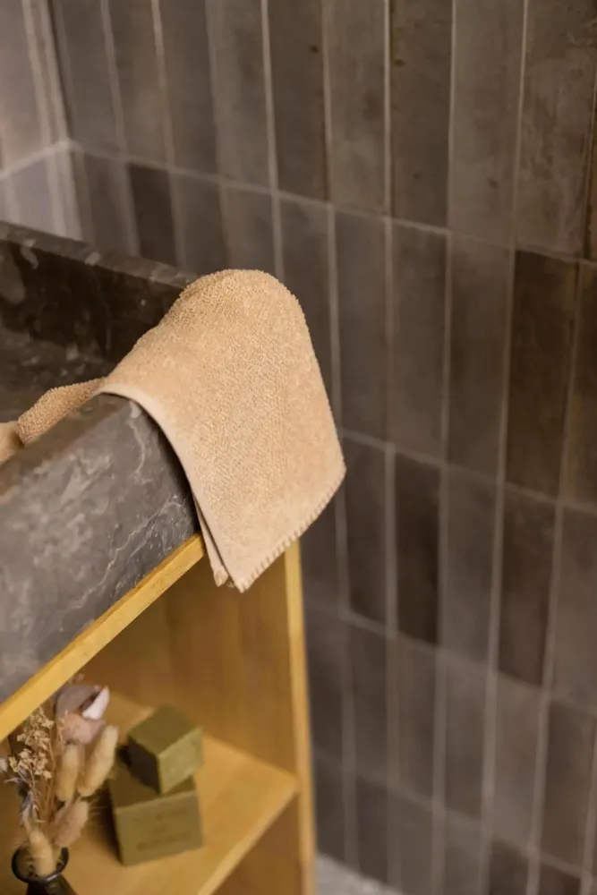 Bath towels - Bora Bath Towel Latte 50 X 100 - MAISON VIVARAISE - SDE VIVARAISE WINKLER