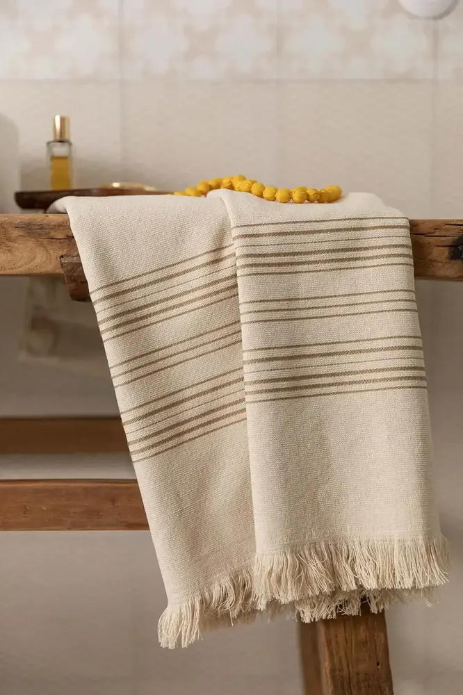 Linge de lit - Drap hammam Cancun Lin 90 x 180 - MAISON VIVARAISE - SDE VIVARAISE WINKLER