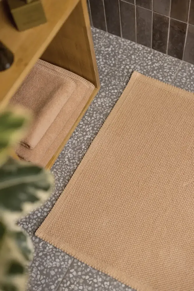 Bath towels - Bora Bath Towel Latte 90 X 150 - MAISON VIVARAISE - SDE VIVARAISE WINKLER