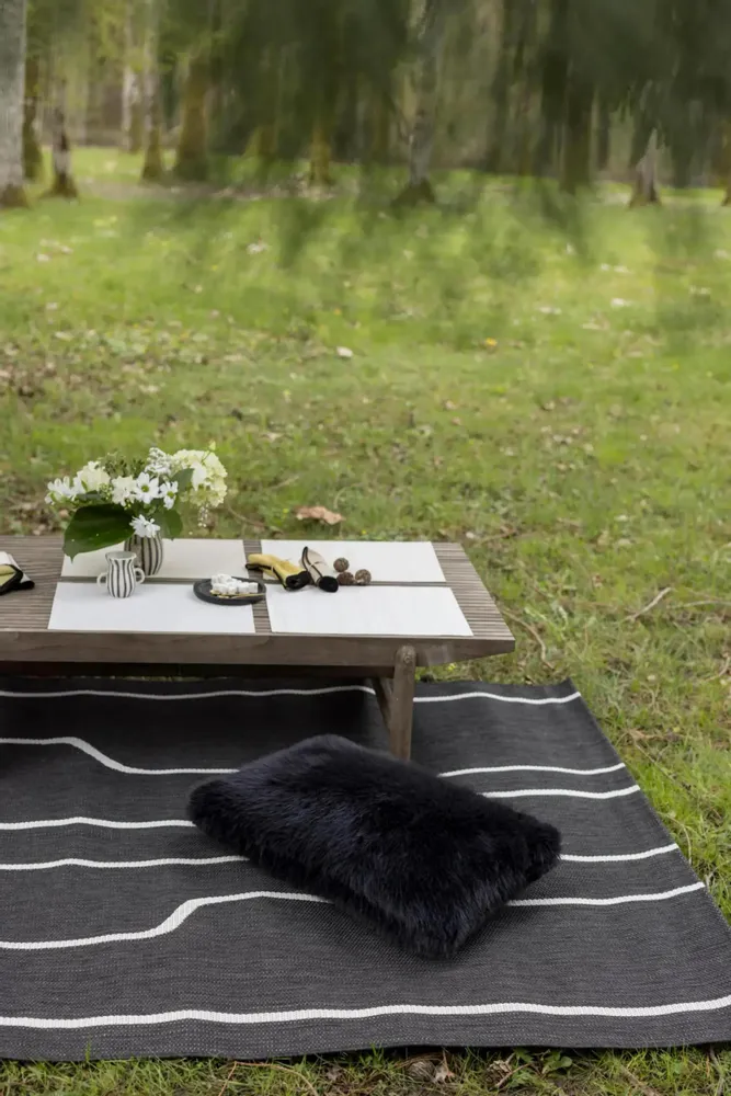 Cushions - Recycled Cushion Nolan Caviar 40 X 65 - MAISON VIVARAISE - SDE VIVARAISE WINKLER