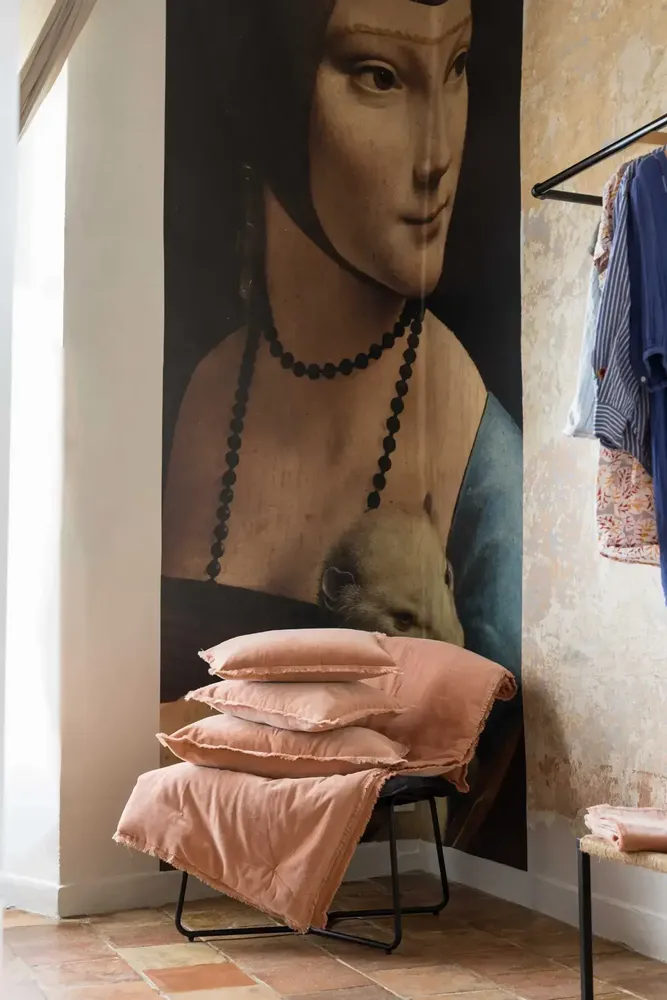 Plaids - Plaid uni Fara Dragée 135 x 200 - MAISON VIVARAISE - SDE VIVARAISE WINKLER