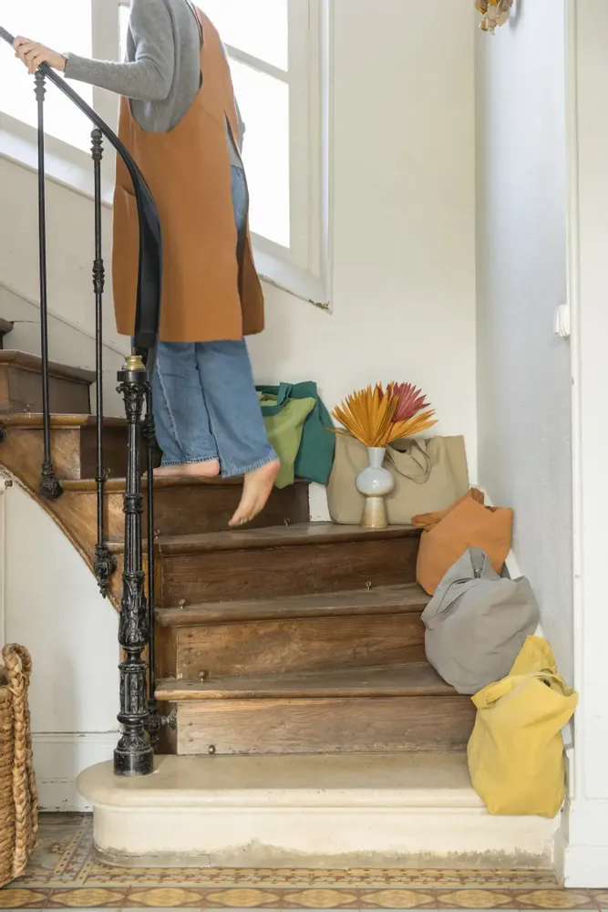 Sacs et cabas - Sac shopping recyclé Grace Badiane 35 x 40 x 15 - MAISON VIVARAISE - SDE VIVARAISE WINKLER